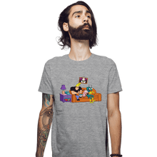 Load image into Gallery viewer, Secret_Shirts Fitted Shirts, Mens / Small / Sports Grey 90&#39;s Network
