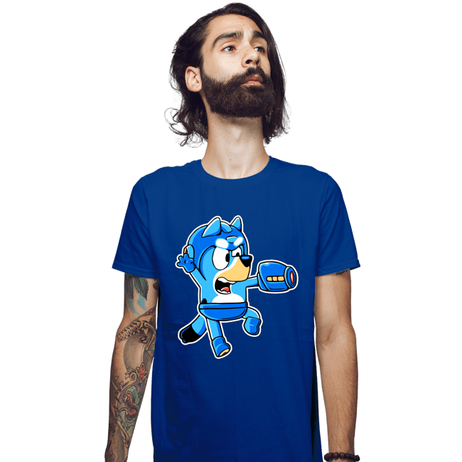 Secret_Shirts Fitted Shirts, Mens / Small / Royal Blue Bluey Bomber