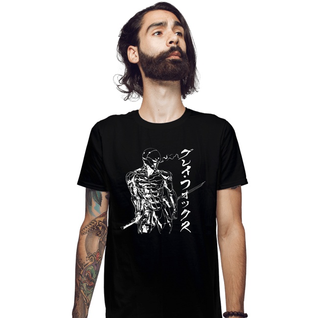 Daily_Deal_Shirts Fitted Shirts, Mens / Small / Black Gray Cyborg