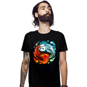 Shirts Fitted Shirts, Mens / Small / Black Dragons of Fire And Water