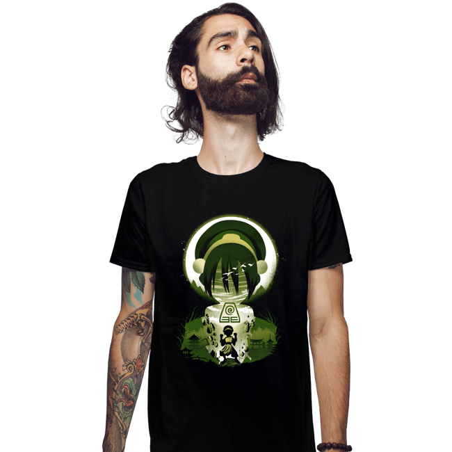 Daily_Deal_Shirts Fitted Shirts, Mens / Small / Black Earthbender