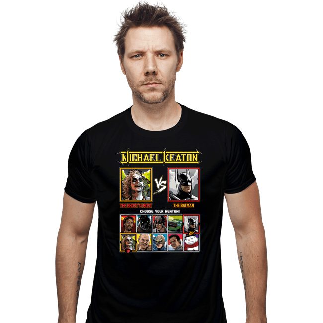 Daily_Deal_Shirts Fitted Shirts, Mens / Small / Black Michael Keaton