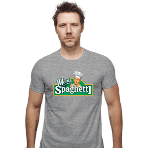 Secret_Shirts Fitted Shirts, Mens / Small / Sports Grey Mom's Spaghetti