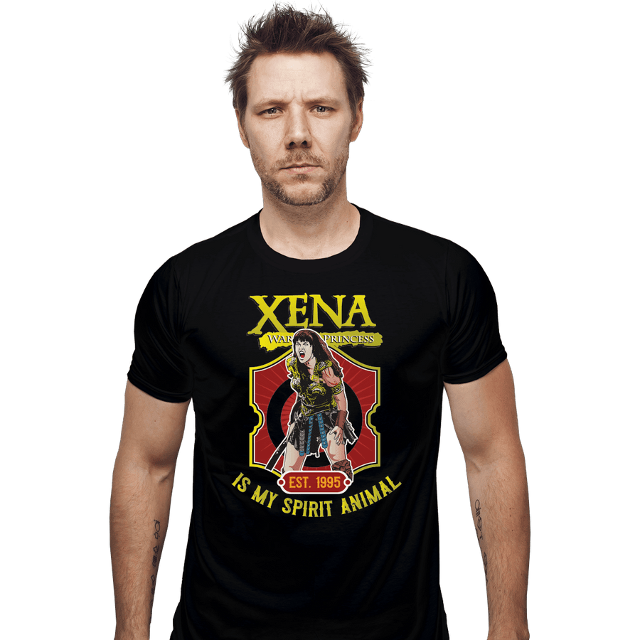 Shirts Fitted Shirts, Mens / Small / Black Xena Warrior Spirit Animal