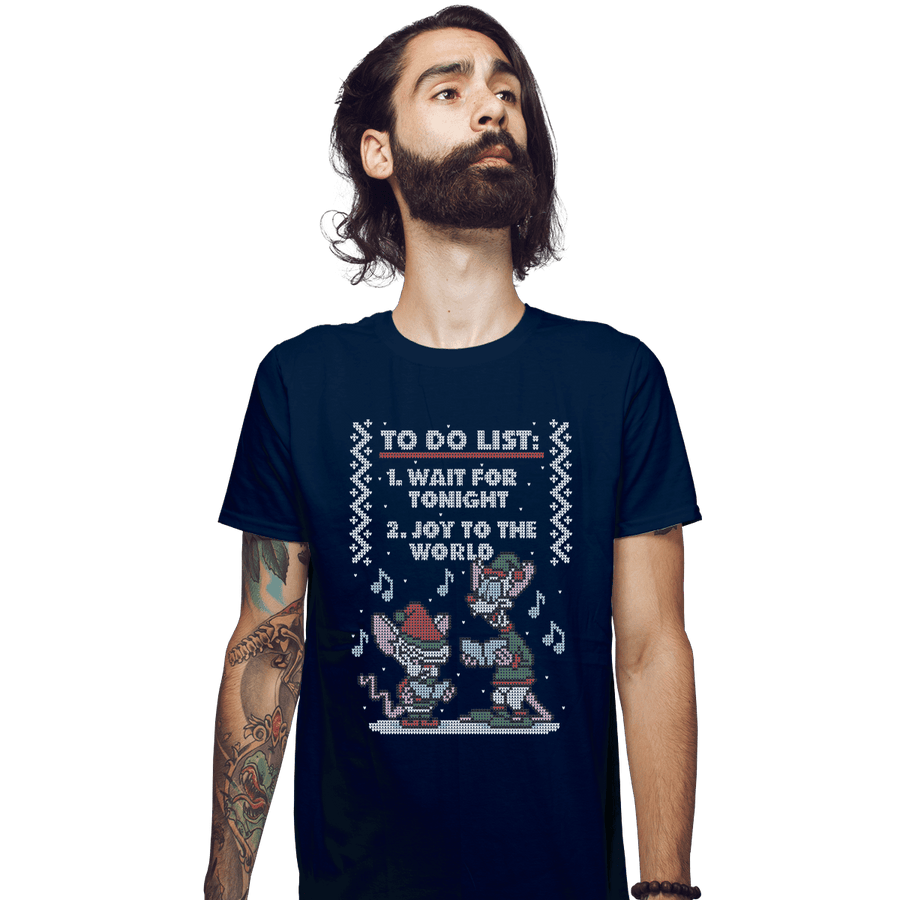 Shirts Fitted Shirts, Mens / Small / Navy Christmas List