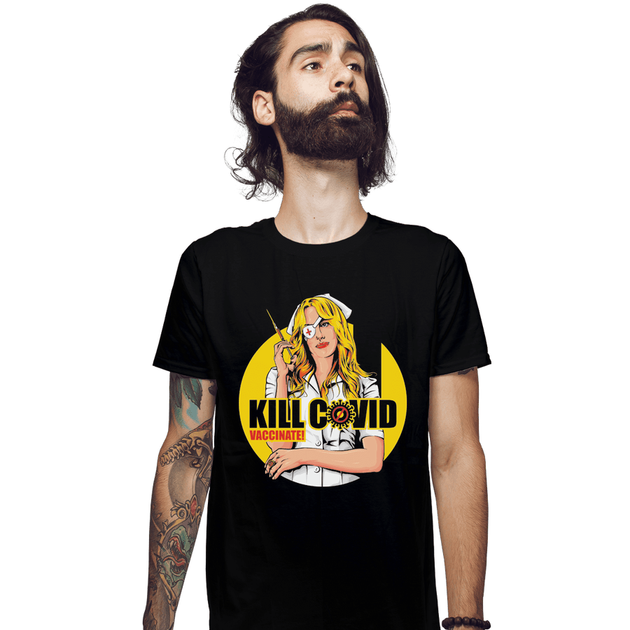 Shirts Fitted Shirts, Mens / Small / Black Kill Covid