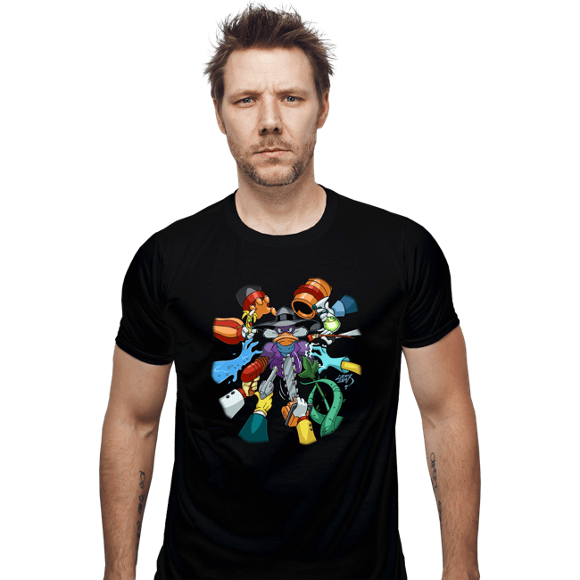 Secret_Shirts Fitted Shirts, Mens / Small / Black DarkWing Duck!