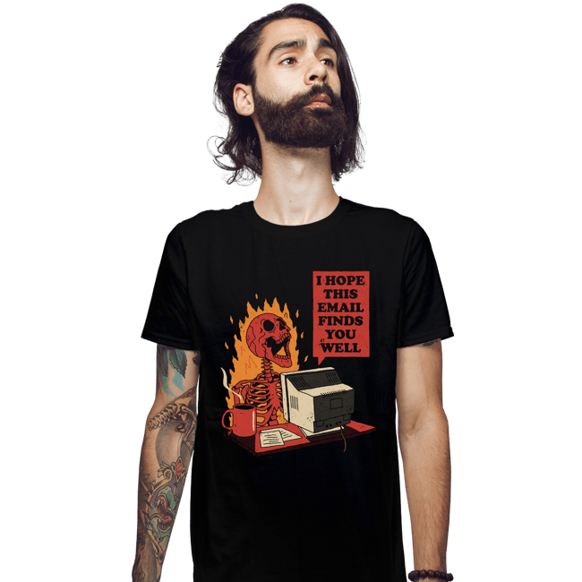 Daily_Deal_Shirts Fitted Shirts, Mens / Small / Black You Got Mail