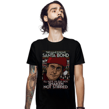 Load image into Gallery viewer, Shirts Fitted Shirts, Mens / Small / Black Santa Bond
