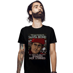 Shirts Fitted Shirts, Mens / Small / Black Santa Bond