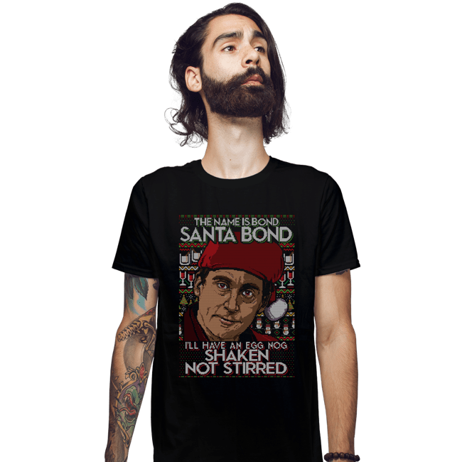 Shirts Fitted Shirts, Mens / Small / Black Santa Bond