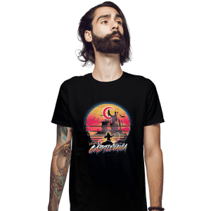 Shirts Fitted Shirts, Mens / Small / Black Retro Wave Castlevania
