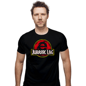 Daily_Deal_Shirts Fitted Shirts, Mens / Small / Black Jurassic Lag