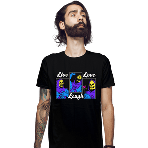 Secret_Shirts Fitted Shirts, Mens / Small / Black Live Laugh Myaah