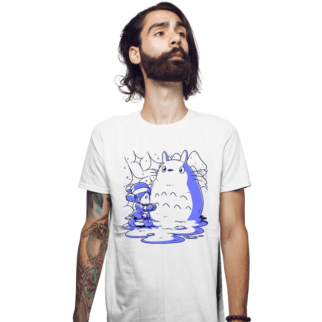 Daily_Deal_Shirts Fitted Shirts, Mens / Small / White My Neighbor Snowman
