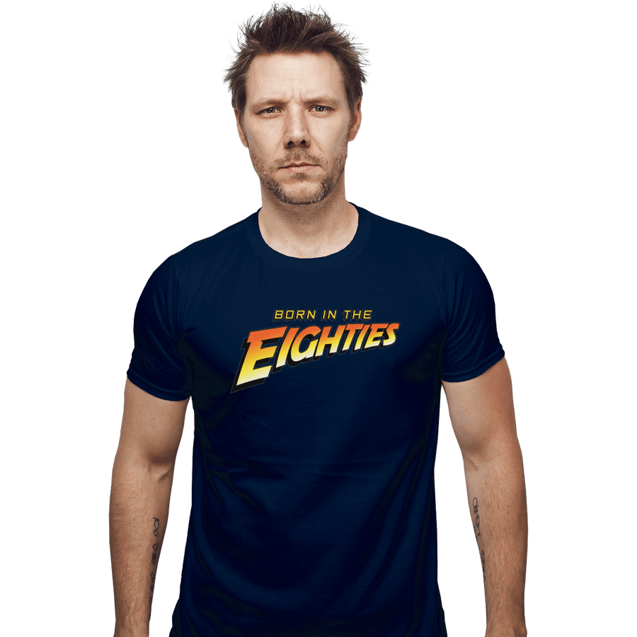 Shirts Fitted Shirts, Mens / Small / Navy Indiana Eighties