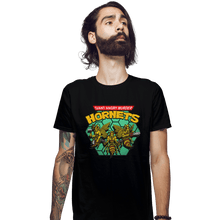 Load image into Gallery viewer, Shirts Fitted Shirts, Mens / Small / Black Murder Hornets
