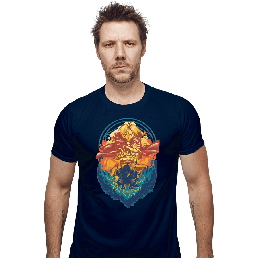 Shirts Fitted Shirts, Mens / Small / Navy Alchemist Of Steel