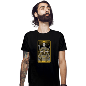 Shirts Fitted Shirts, Mens / Small / Black Tarot Wheel Of Fortune