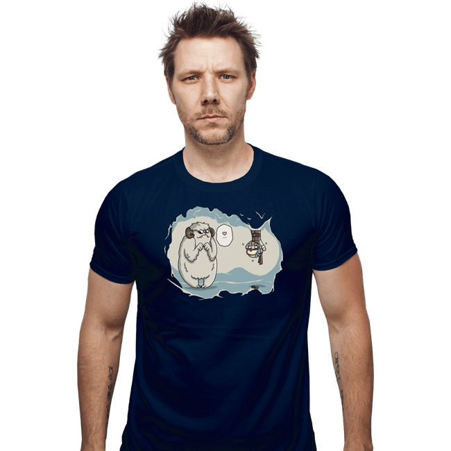 Daily_Deal_Shirts Fitted Shirts, Mens / Small / Navy Hoth In Here