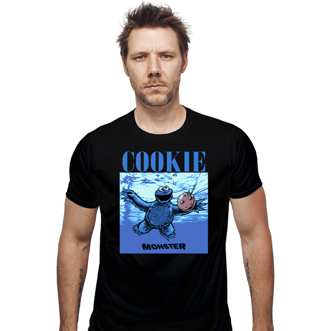Daily_Deal_Shirts Fitted Shirts, Mens / Small / Black Never Cookie