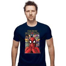 Load image into Gallery viewer, Secret_Shirts Fitted Shirts, Mens / Small / Navy Home Alone
