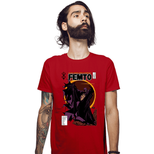 Secret_Shirts Fitted Shirts, Mens / Small / Red Femto Comics