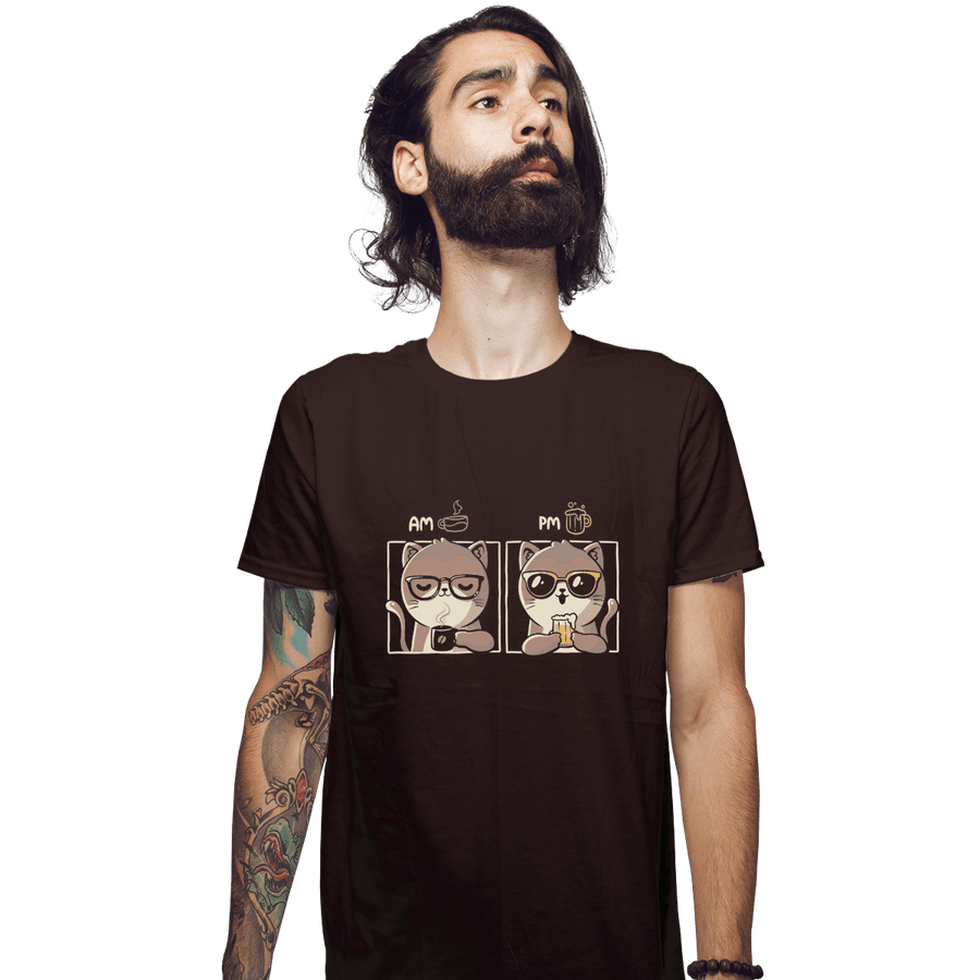 Shirts Fitted Shirts, Mens / Small / Dark Chocolate AM PM