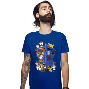 Secret_Shirts Fitted Shirts, Mens / Small / Royal Blue Dogs Who