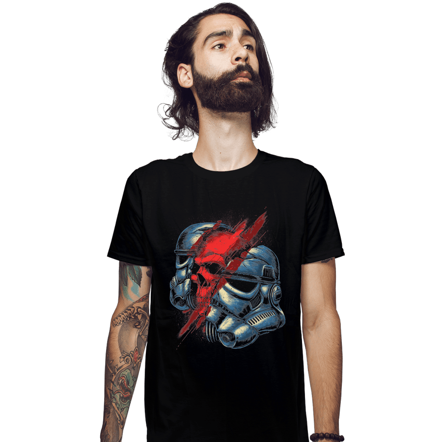 Shirts Fitted Shirts, Mens / Small / Black Red Storm