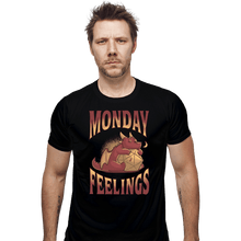 Load image into Gallery viewer, Daily_Deal_Shirts Fitted Shirts, Mens / Small / Black Monday Feelings
