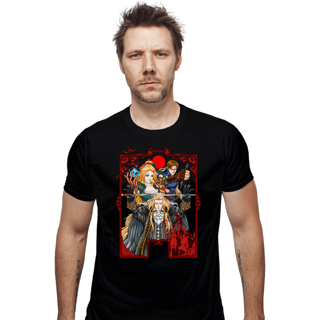 Daily_Deal_Shirts Fitted Shirts, Mens / Small / Black Enter The Vampire