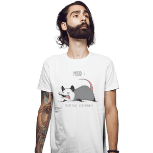 Secret_Shirts Fitted Shirts, Mens / Small / White Mood Possum Secret Sale