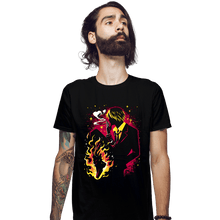 Load image into Gallery viewer, Daily_Deal_Shirts Fitted Shirts, Mens / Small / Black Diable Jambe

