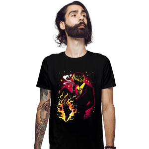 Daily_Deal_Shirts Fitted Shirts, Mens / Small / Black Diable Jambe