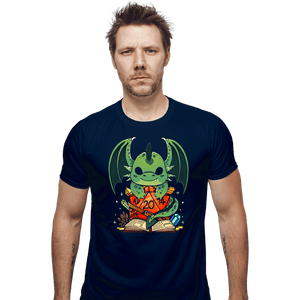 Shirts Fitted Shirts, Mens / Small / Navy Dragon Dice