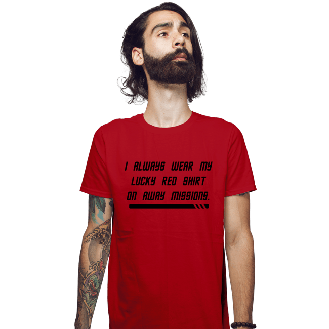 Daily_Deal_Shirts Fitted Shirts, Mens / Small / Red Lucky Red Shirt