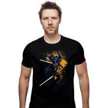 Load image into Gallery viewer, Secret_Shirts Fitted Shirts, Mens / Small / Black Two White Blades
