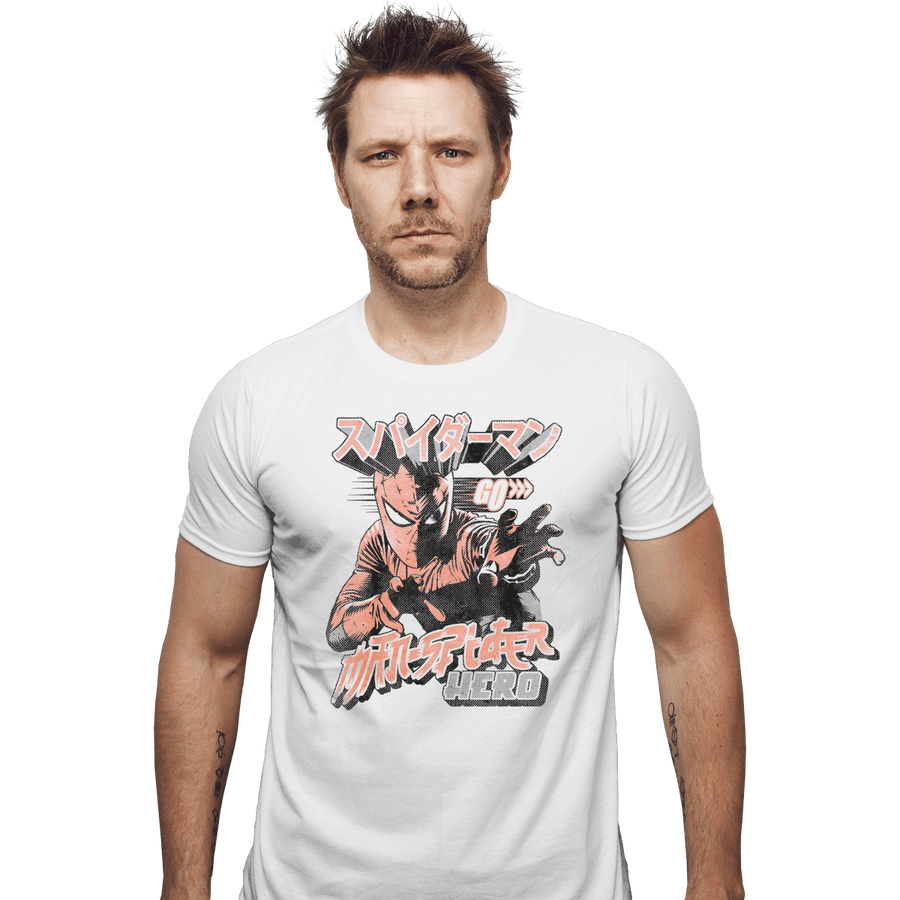 Shirts Fitted Shirts, Mens / Small / White Japanese Man Spider