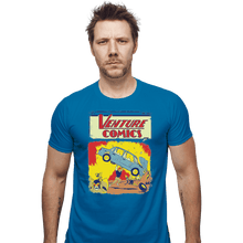 Load image into Gallery viewer, Shirts Fitted Shirts, Woman / Small / Sapphire Brock Action Comics
