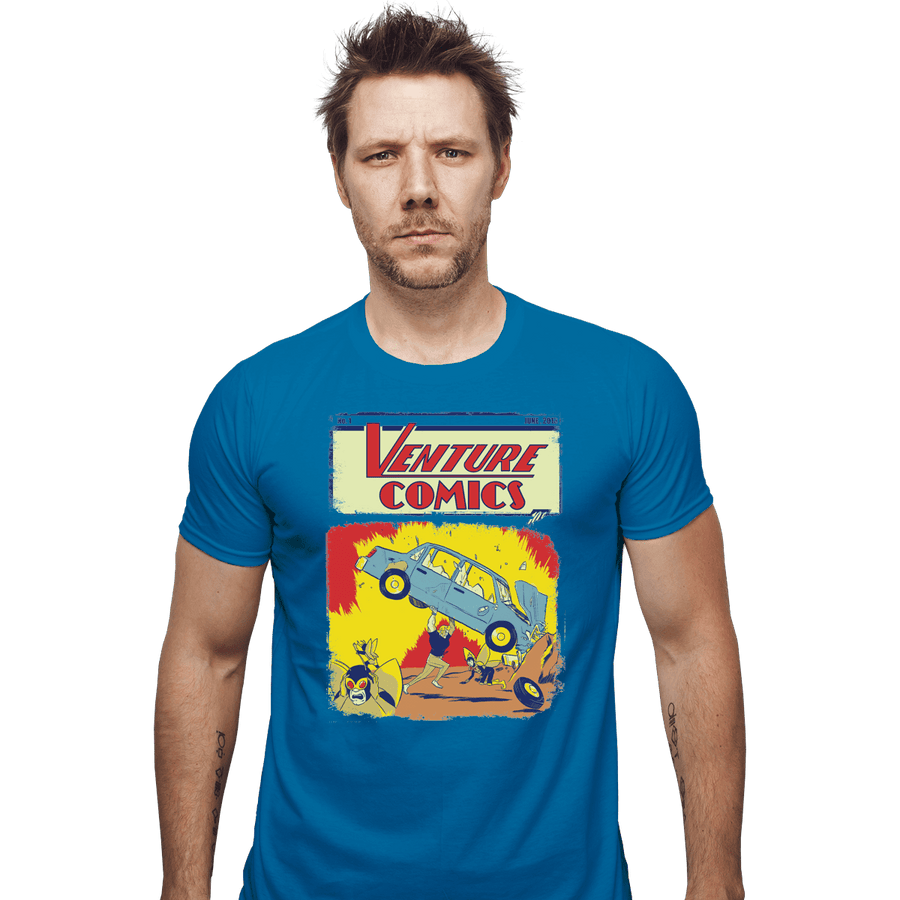 Shirts Fitted Shirts, Woman / Small / Sapphire Brock Action Comics