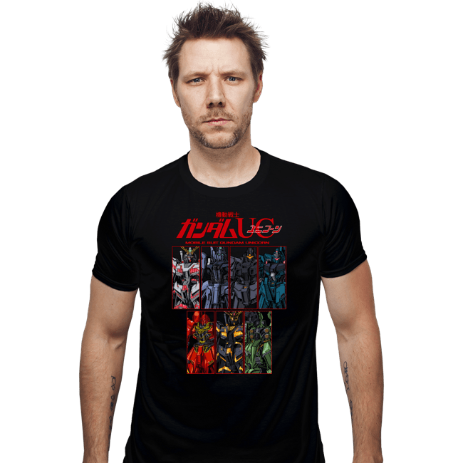 Daily_Deal_Shirts Fitted Shirts, Mens / Small / Black Gundam UC