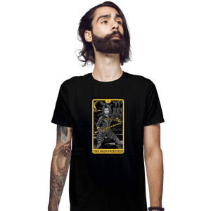 Shirts Fitted Shirts, Mens / Small / Black Tarot The High Priestess