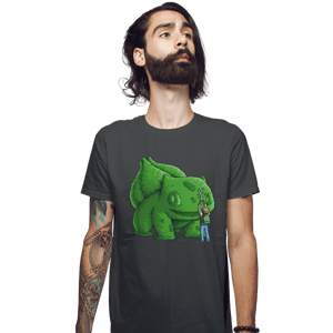 Shirts Fitted Shirts, Mens / Small / Charcoal Plant Type Monster