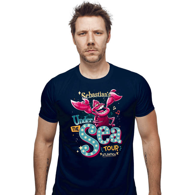 Daily_Deal_Shirts Fitted Shirts, Mens / Small / Navy Under The Sea Tour