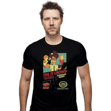 Load image into Gallery viewer, Shirts Fitted Shirts, Mens / Small / Black Standard Nerds NES
