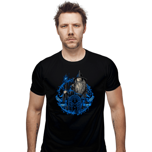 Daily_Deal_Shirts Fitted Shirts, Mens / Small / Black The Gray Wizard