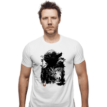 Load image into Gallery viewer, Daily_Deal_Shirts Fitted Shirts, Mens / Small / White The Master In The Swamp Sumi-e

