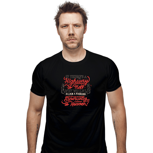 Secret_Shirts Fitted Shirts, Mens / Small / Black Faster to Hell than Heaven