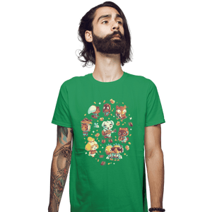 Shirts Fitted Shirts, Mens / Small / Irish Green Tarantula Island